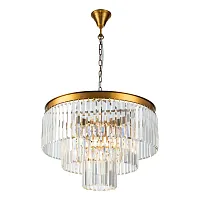 Люстра подвесная Triumph 7383/8P BR iLamp прозрачная на 8 ламп, основание бронзовое в стиле американский современный Люстра подвесная Triumph 7383/8P BR iLamp прозрачная на 8 ламп, основание бронзовое в стиле американский современный